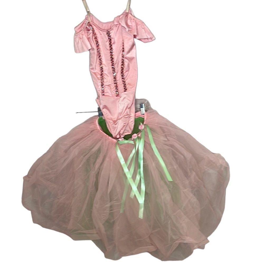 Dansco Rose Ballet Costume. Size Child XL.